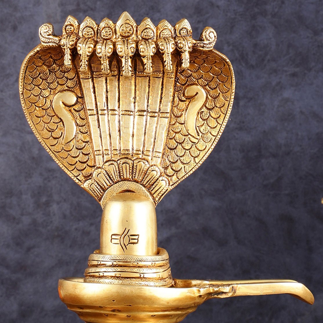 Brass Shivling 8 "