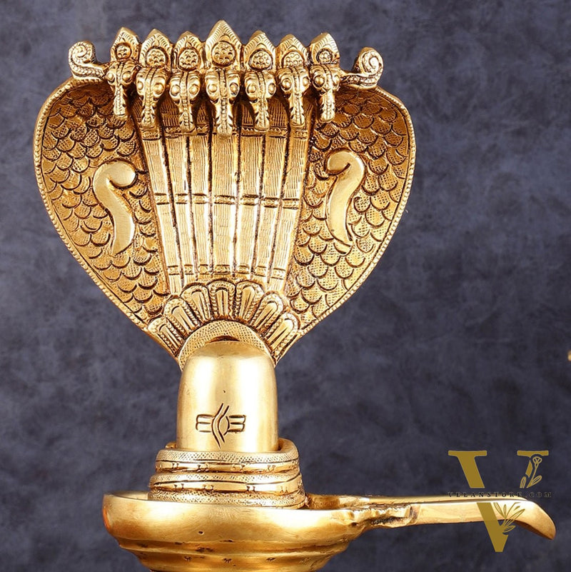 Brass Shivling 8 "