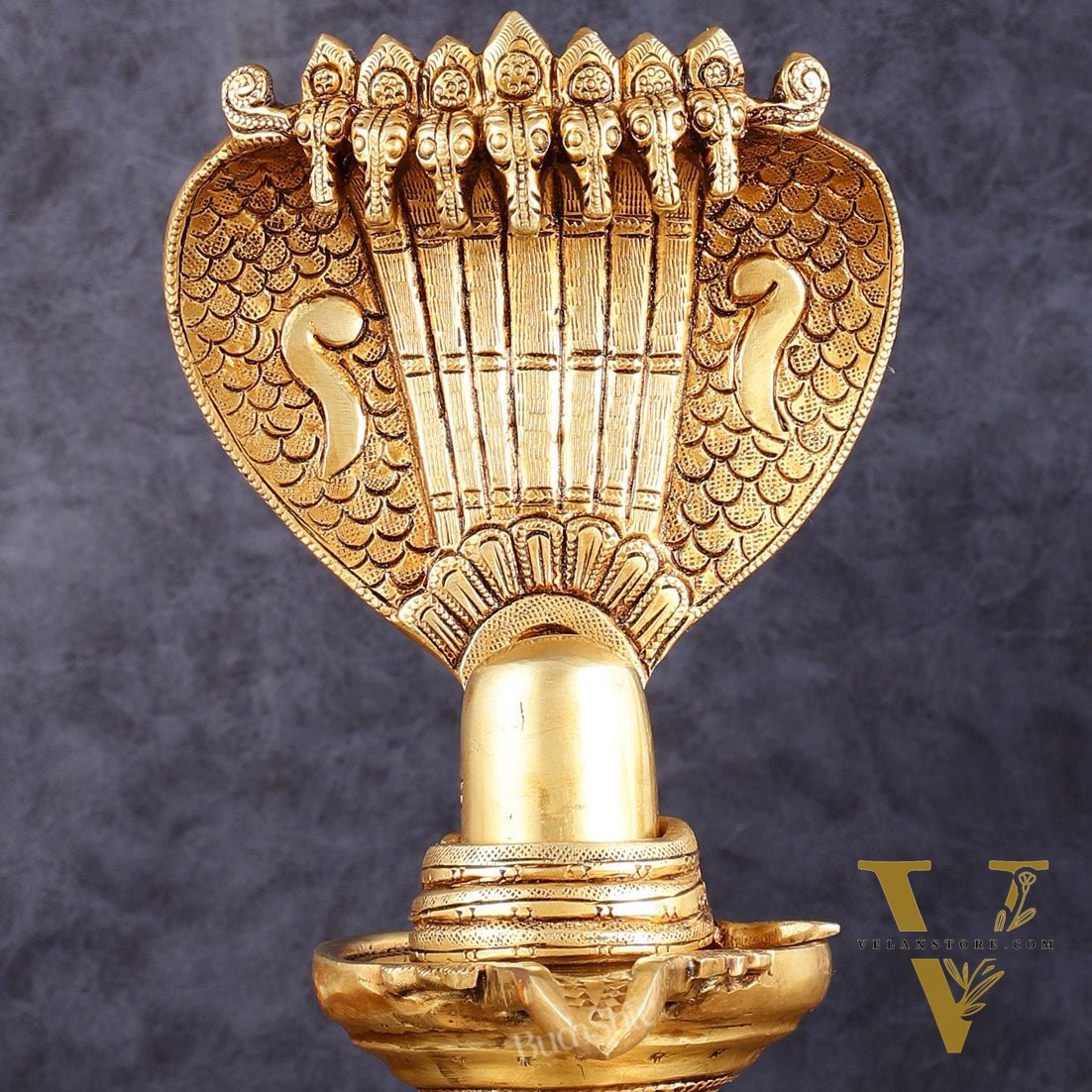 Brass Shivling 8 "