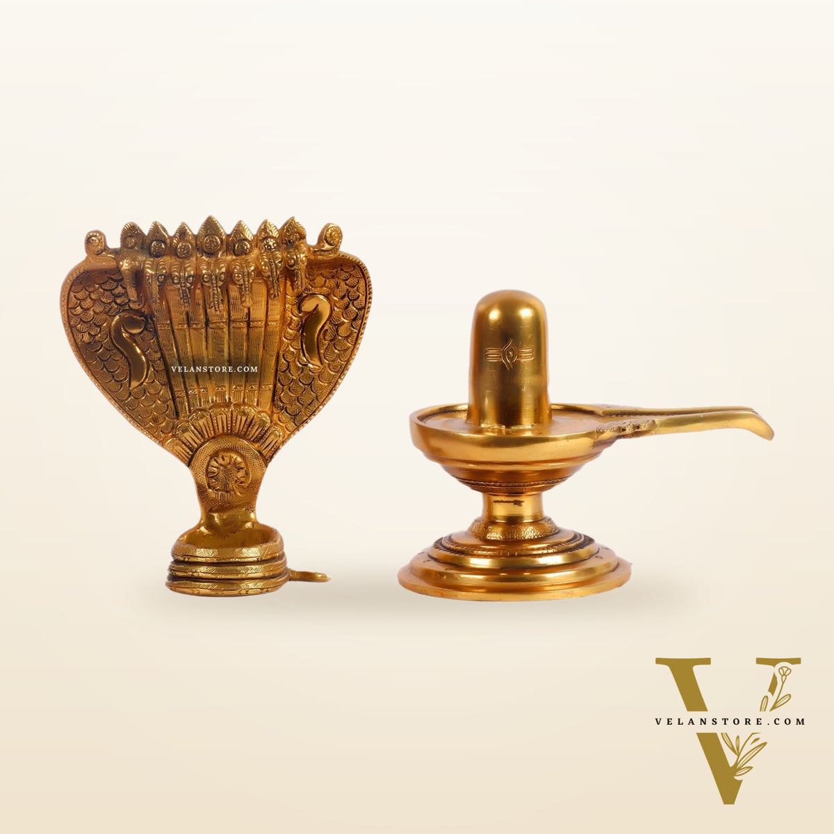 Brass Shivling 8 "