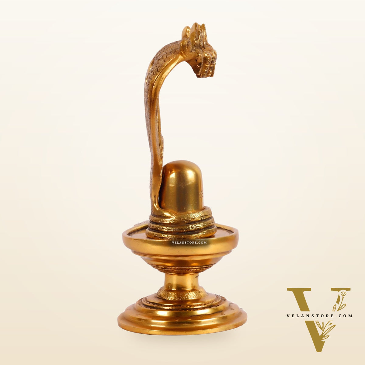 Brass Shivling 8 "