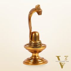 Brass Shivling 8 "