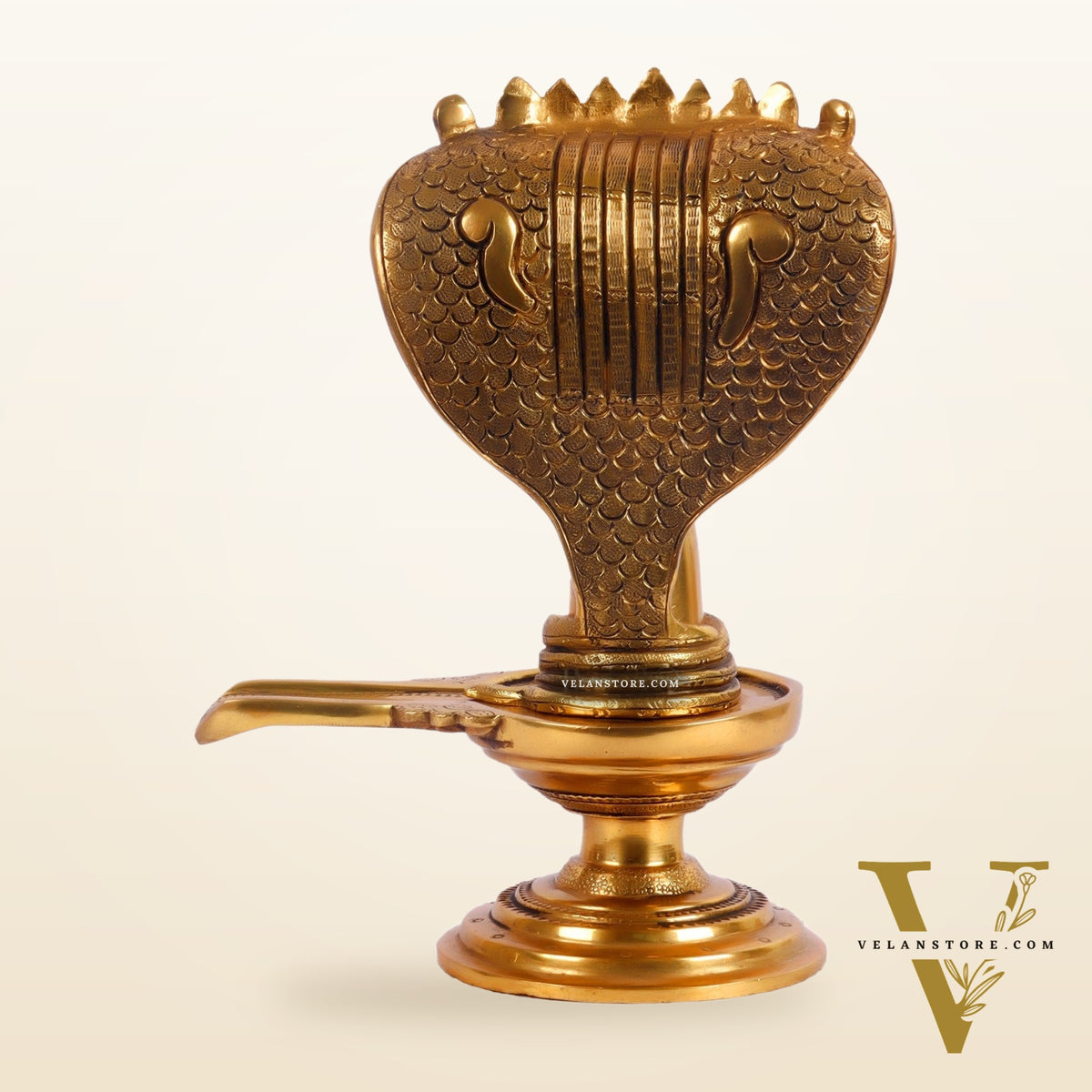 Brass Shivling 8 "