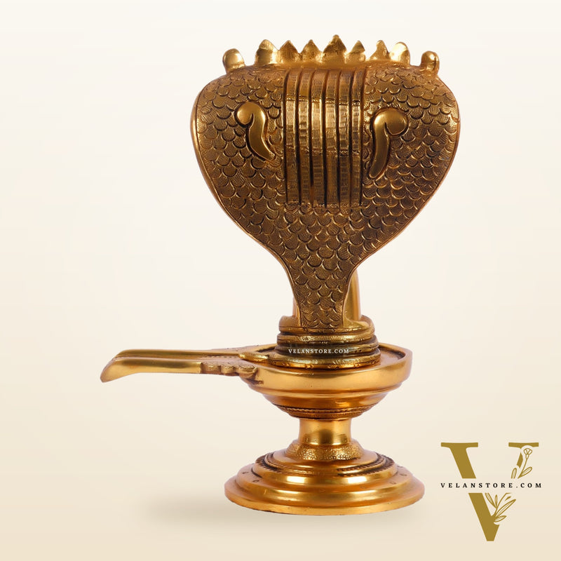Brass Shivling 8 "