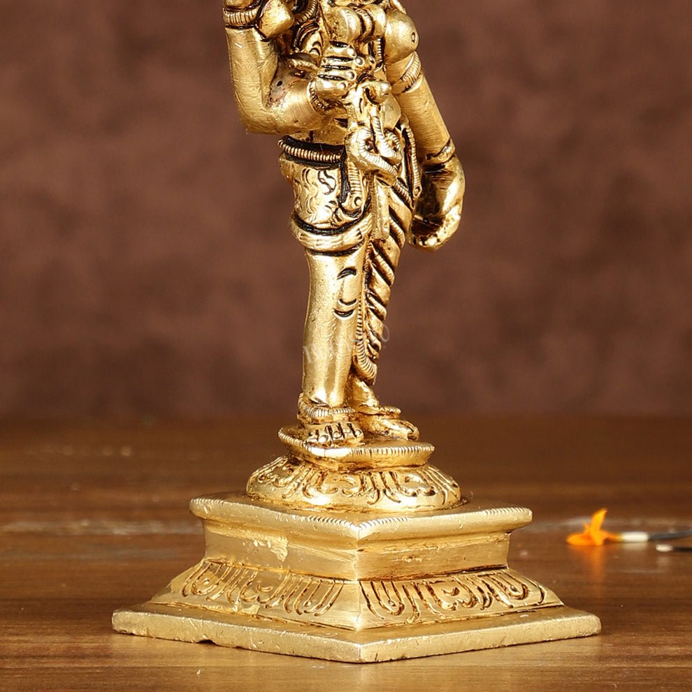 Brass Small Ardhanarishwara Shiv Shakti Idol | Height: 5 inch