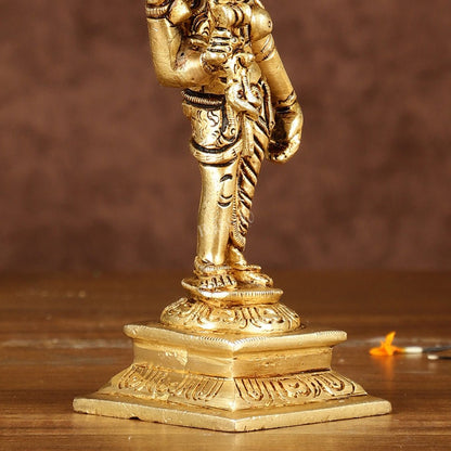 Brass Small Ardhanarishwara Shiv Shakti Idol | Height: 5 inch