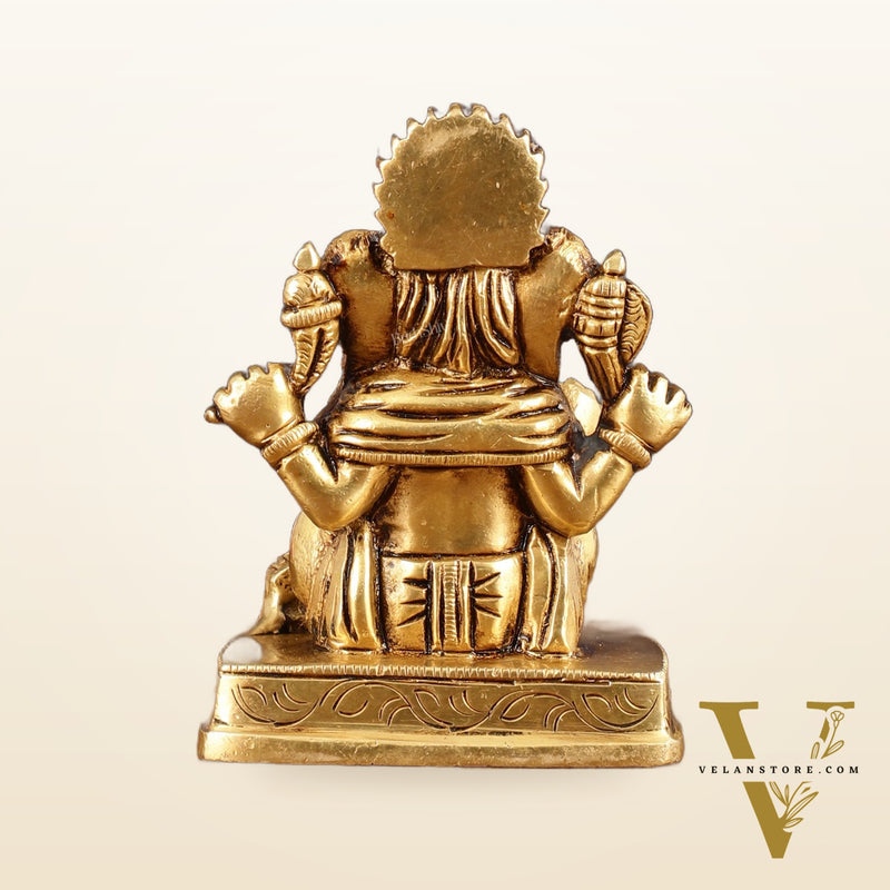 Brass Small Lord Ganesha Superfine Idol - 3" Height