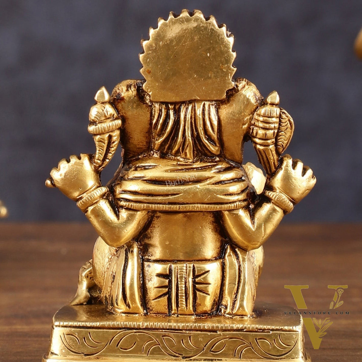 Brass Small Lord Ganesha Superfine Idol - 3" Height