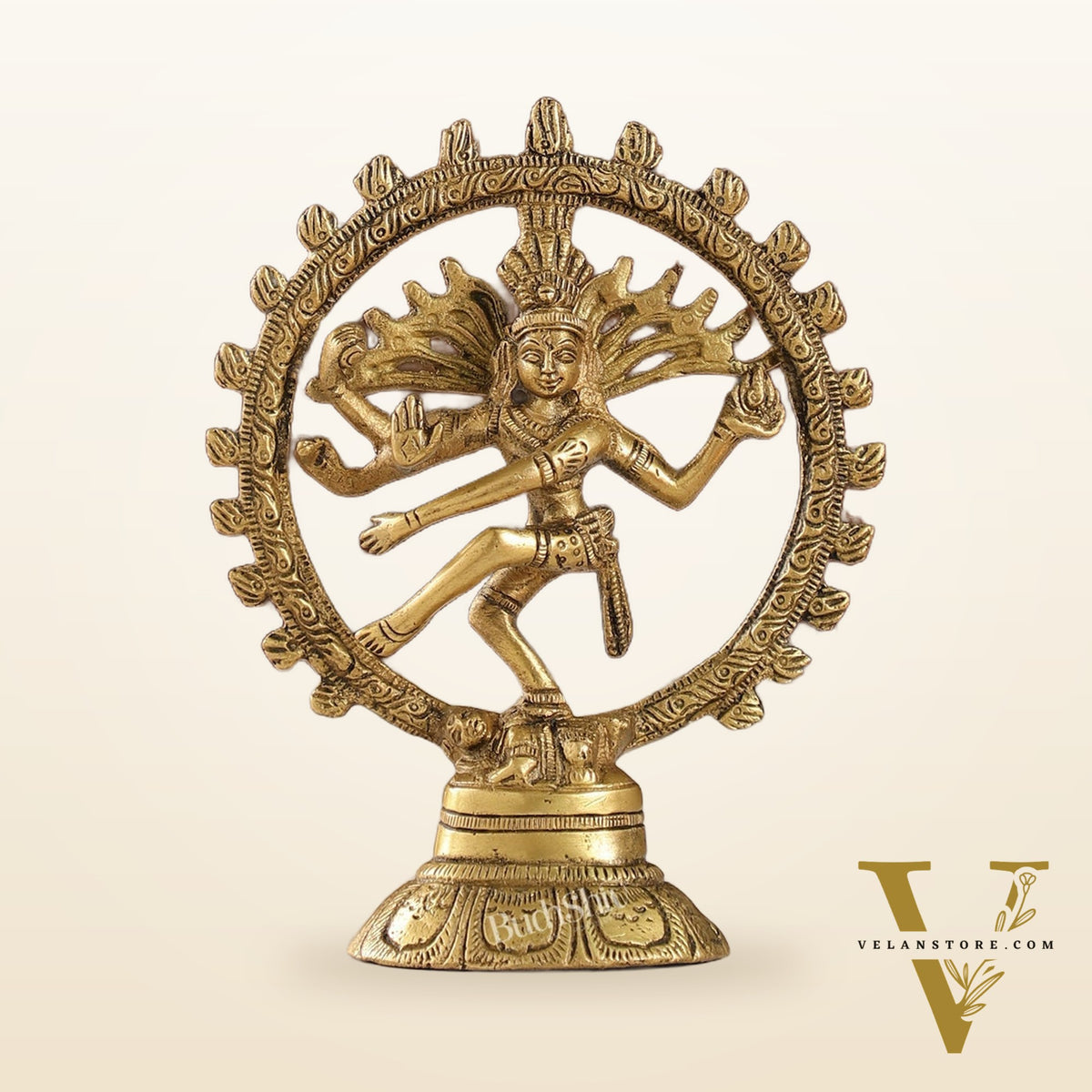 Brass Small Nataraja Statue 5 " antique