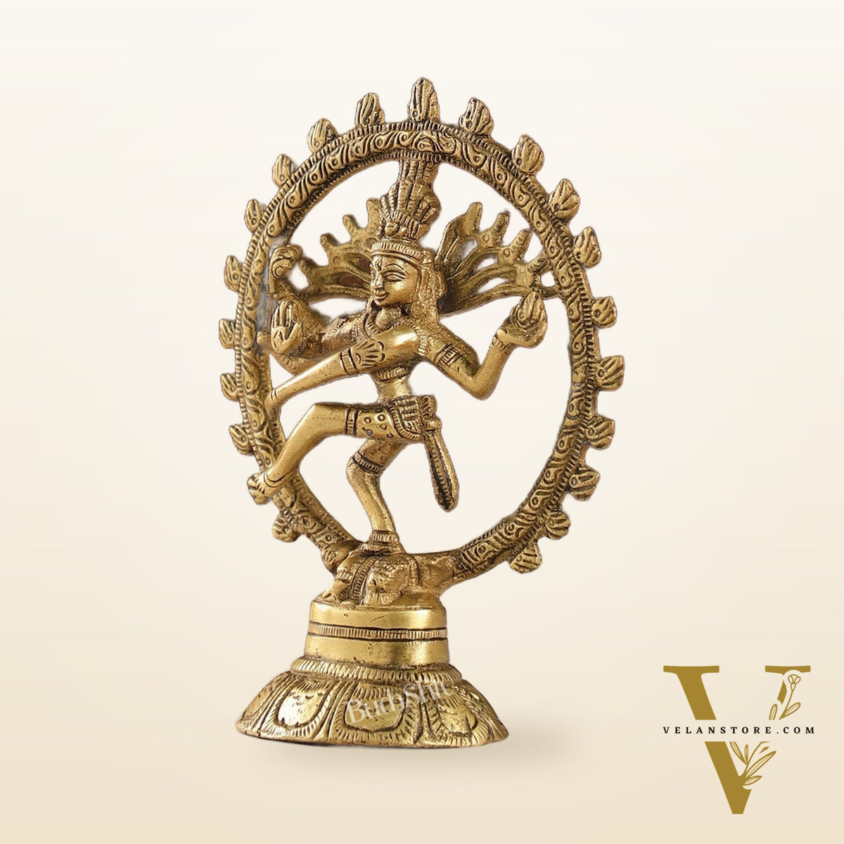 Brass Small Nataraja Statue 5 " antique