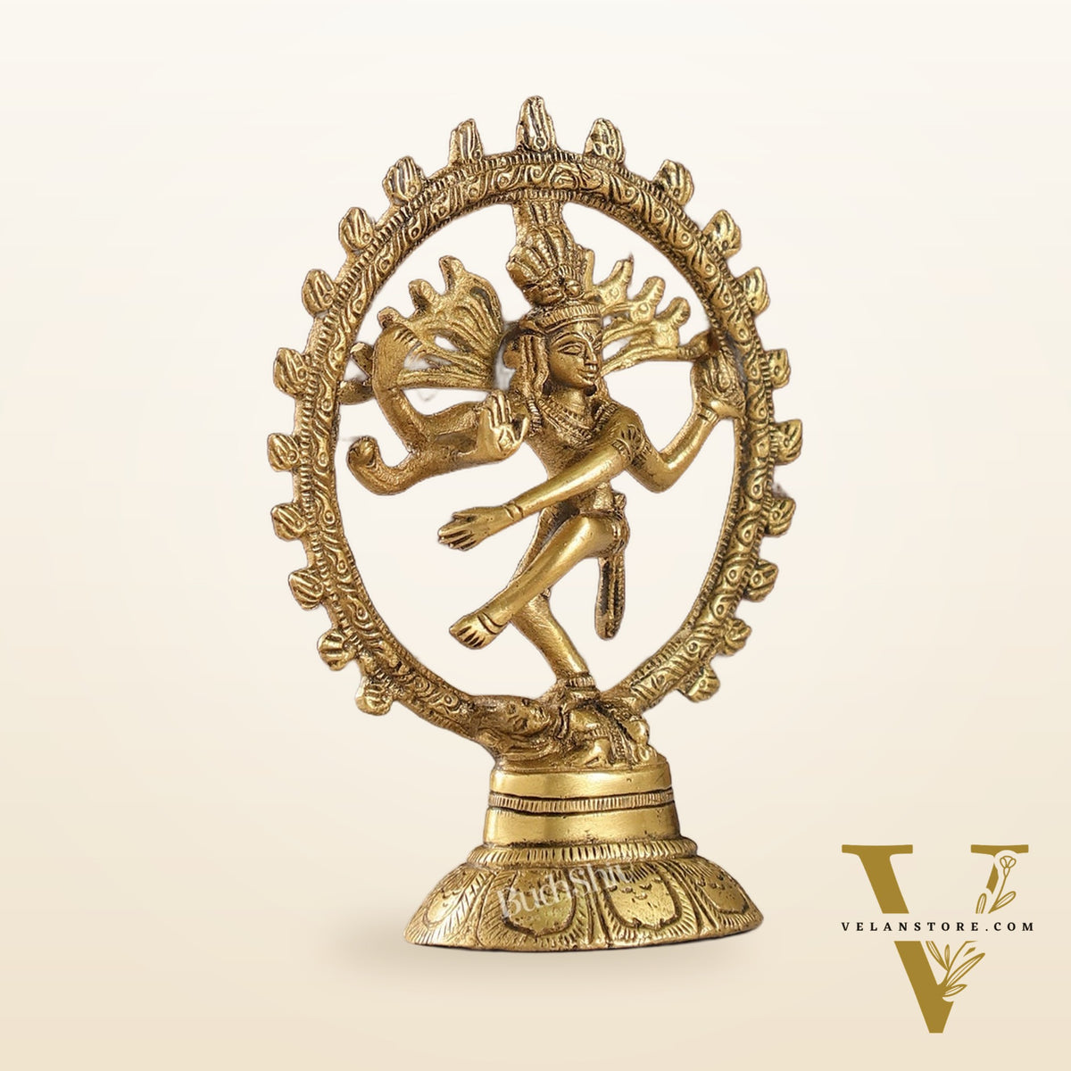 Brass Small Nataraja Statue 5 " antique
