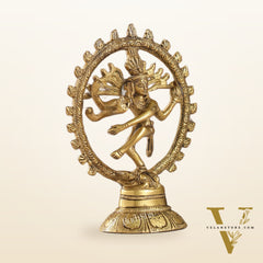 Brass Small Nataraja Statue 5 " antique
