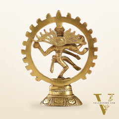 Brass Small Nataraja Statue 5 " antique