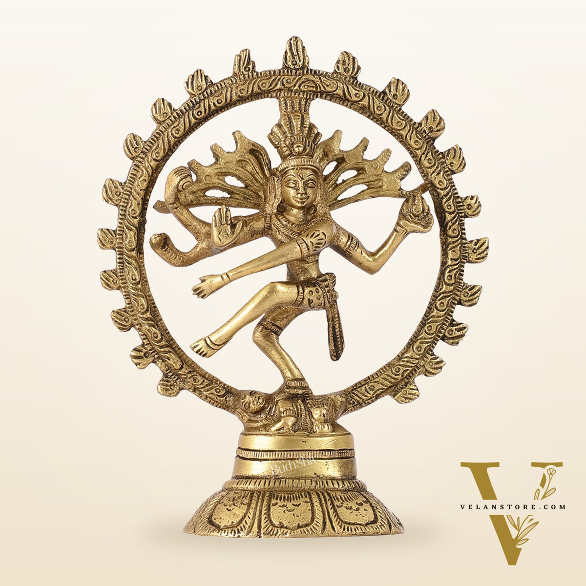 Brass Small Nataraja Statue 5 " antique