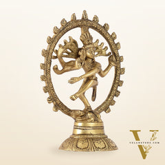 Brass Small Nataraja Statue 5 " antique