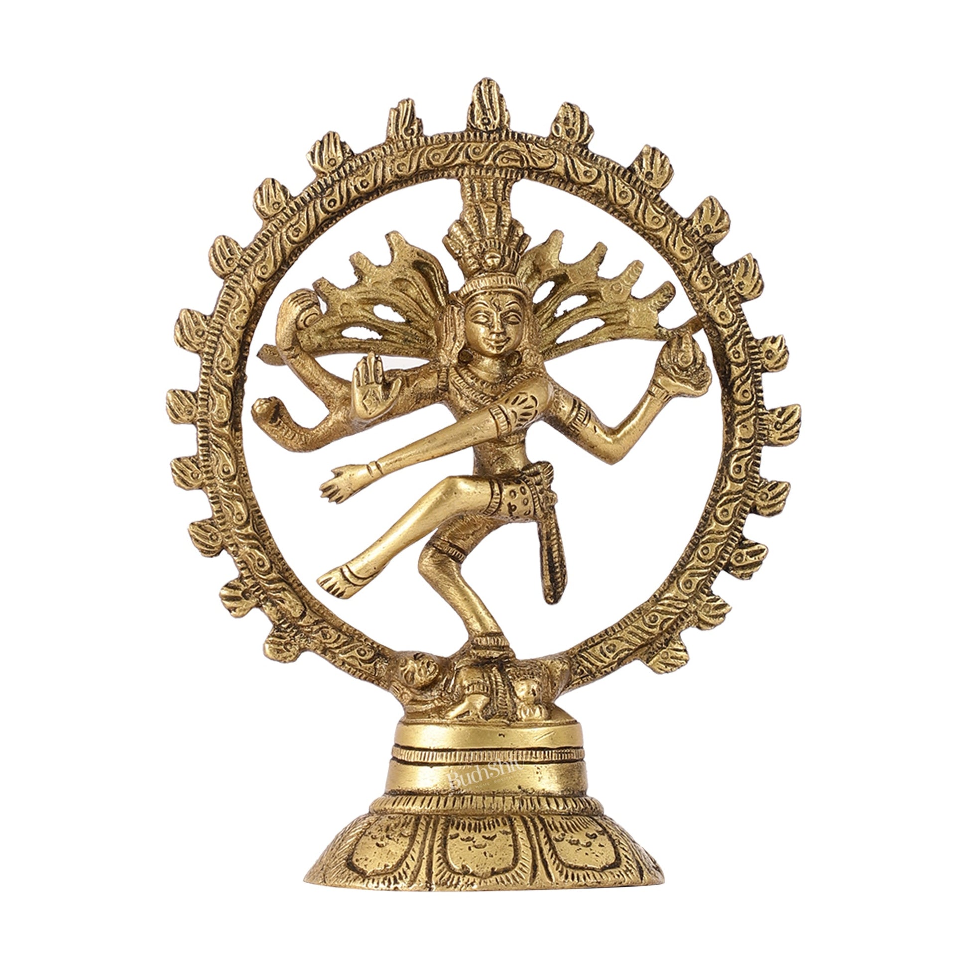 Brass Small Nataraja Statue 5 " antique