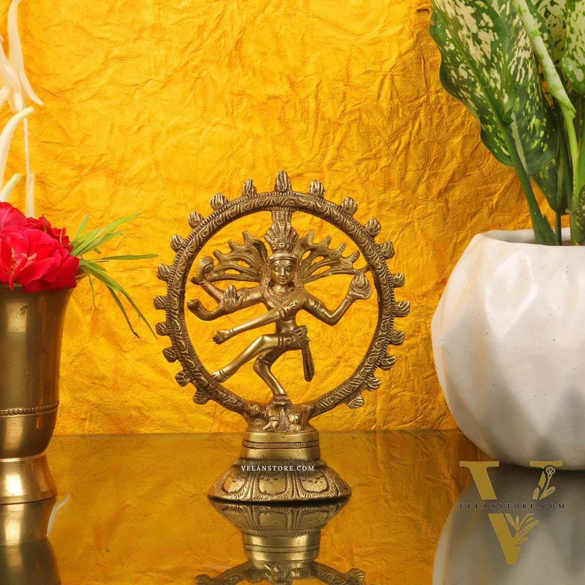 Brass Small Nataraja Statue 5 "
