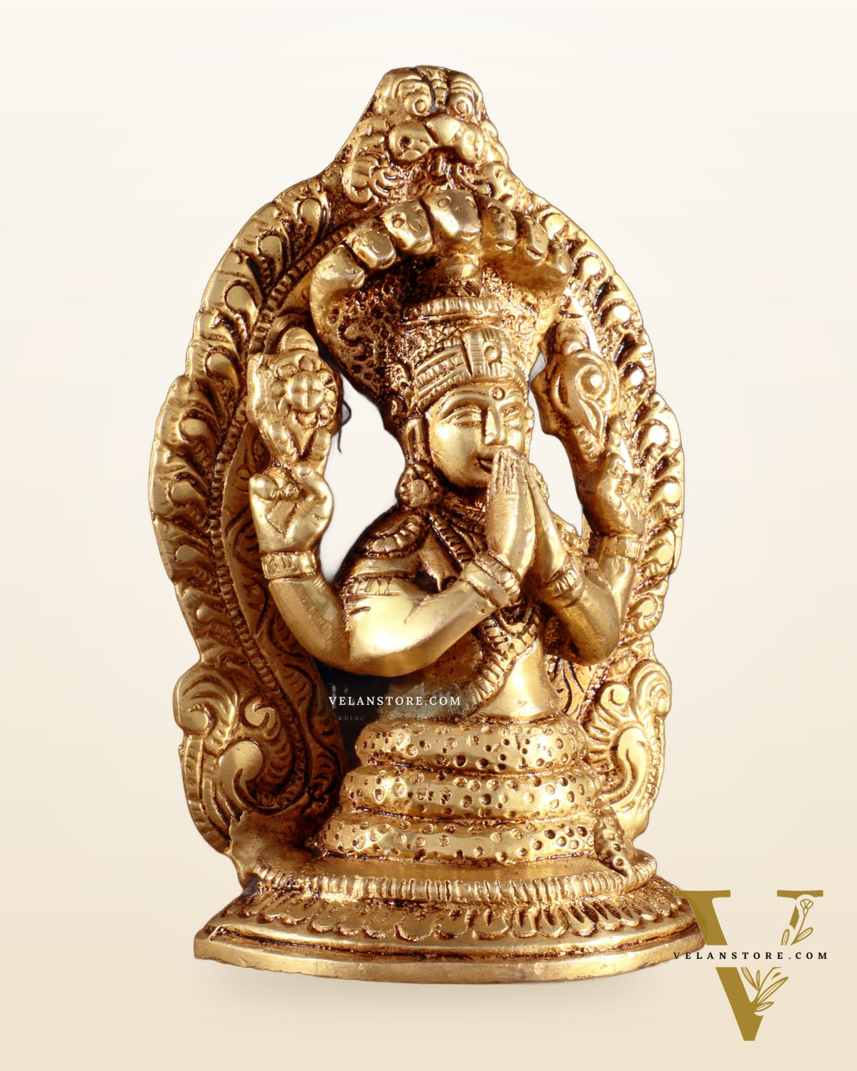 Brass Small Patanjali Statue 5"