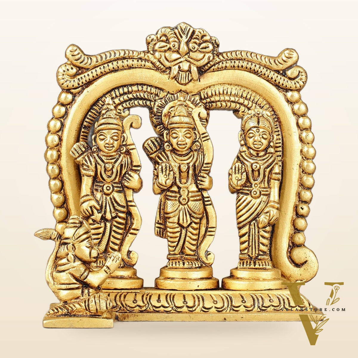 Brass small ram darbar idol 4.5 inch