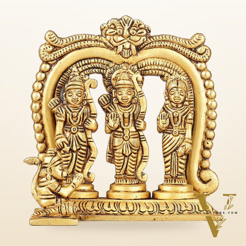 Brass small ram darbar idol 4.5 inch