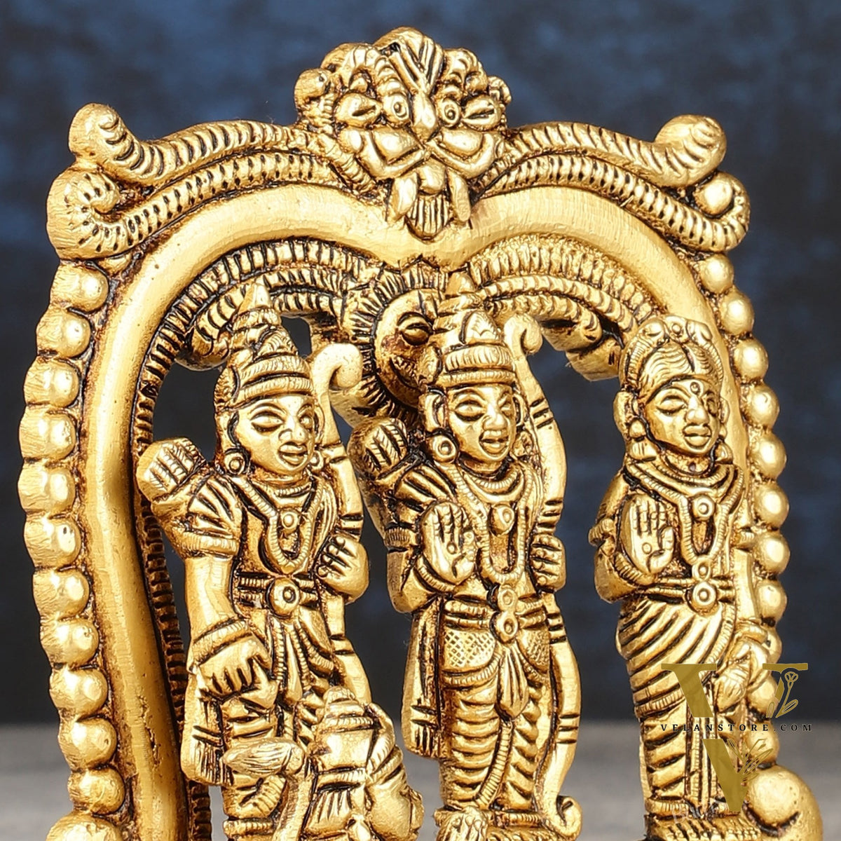 Brass small ram darbar idol 4.5 inch