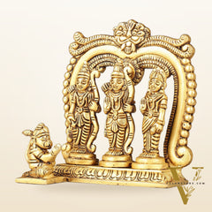 Brass small ram darbar idol 4.5 inch
