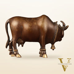 Brass Standing Cow Idol - 5.5 inch