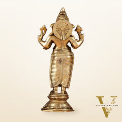 Brass Standing Ganesha Idol 10"