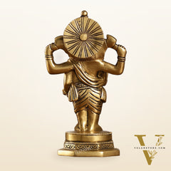 Brass Standing Ganesha Idol | Height 6.5 inch
