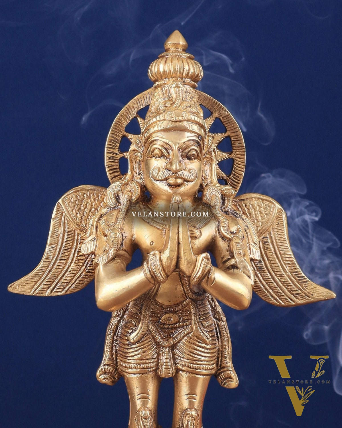Brass Standing Garuda Idol 12 inch