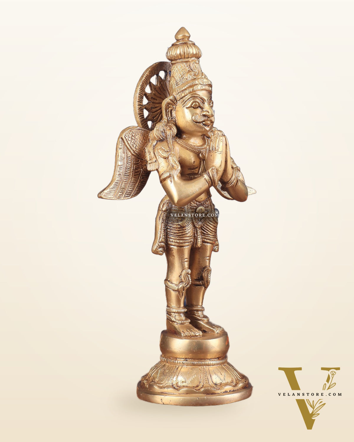 Brass Standing Garuda Idol 12 inch