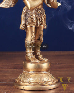 Brass Standing Garuda Idol 12 inch