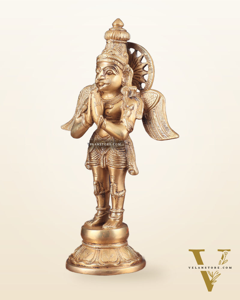 Brass Standing Garuda Idol 12 inch