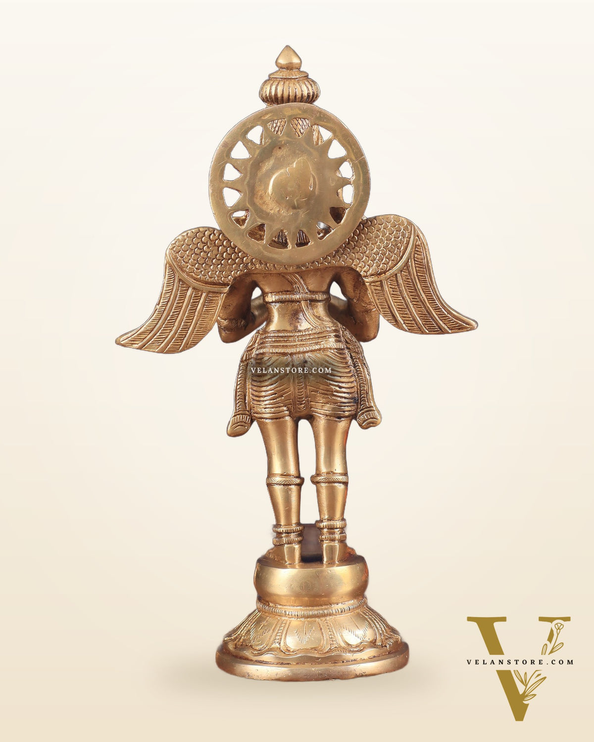 Brass Standing Garuda Idol 12 inch