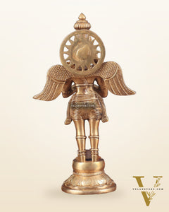 Brass Standing Garuda Idol 12 inch