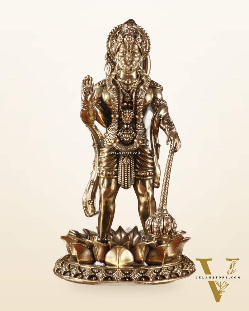 Brass Standing Hanuman Idol – Superfine Carvings