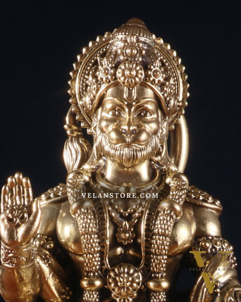 Brass Standing Hanuman Idol – Superfine Carvings