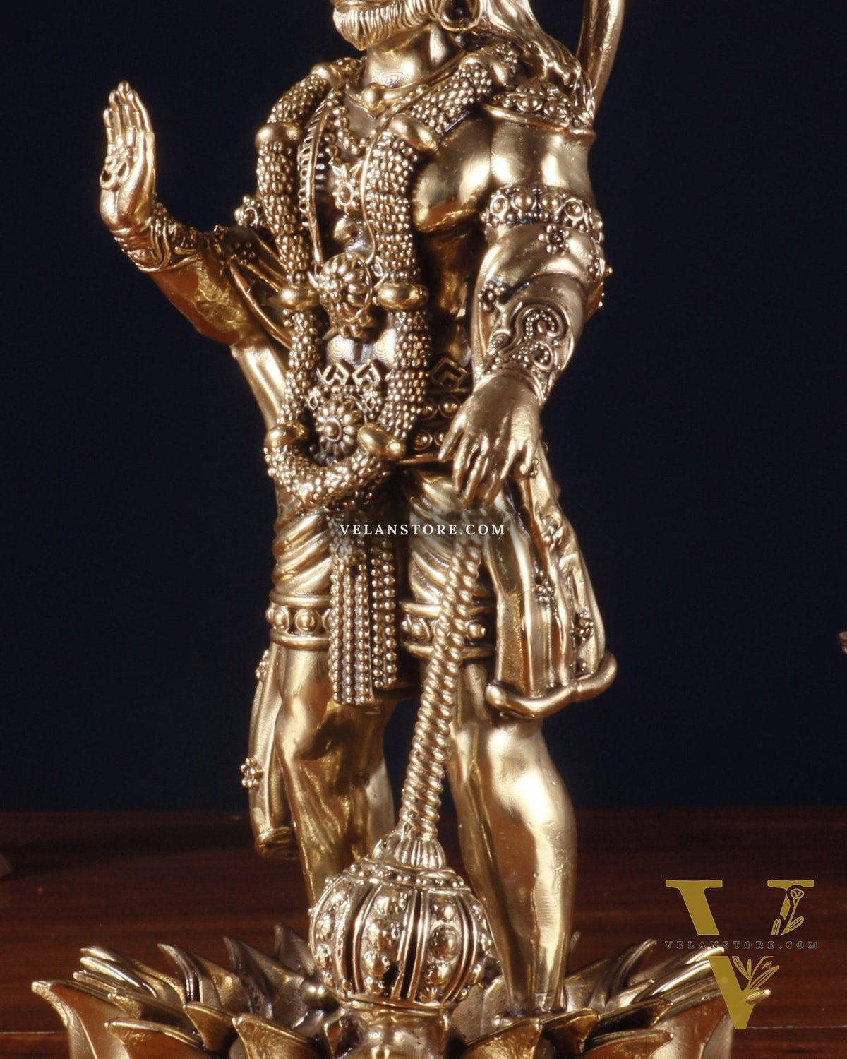 Brass Standing Hanuman Idol – Superfine Carvings