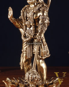 Brass Standing Hanuman Idol – Superfine Carvings