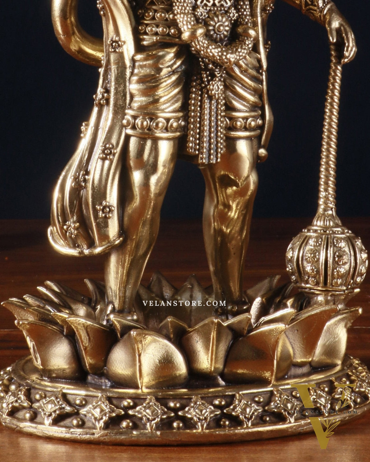 Brass Standing Hanuman Idol – Superfine Carvings