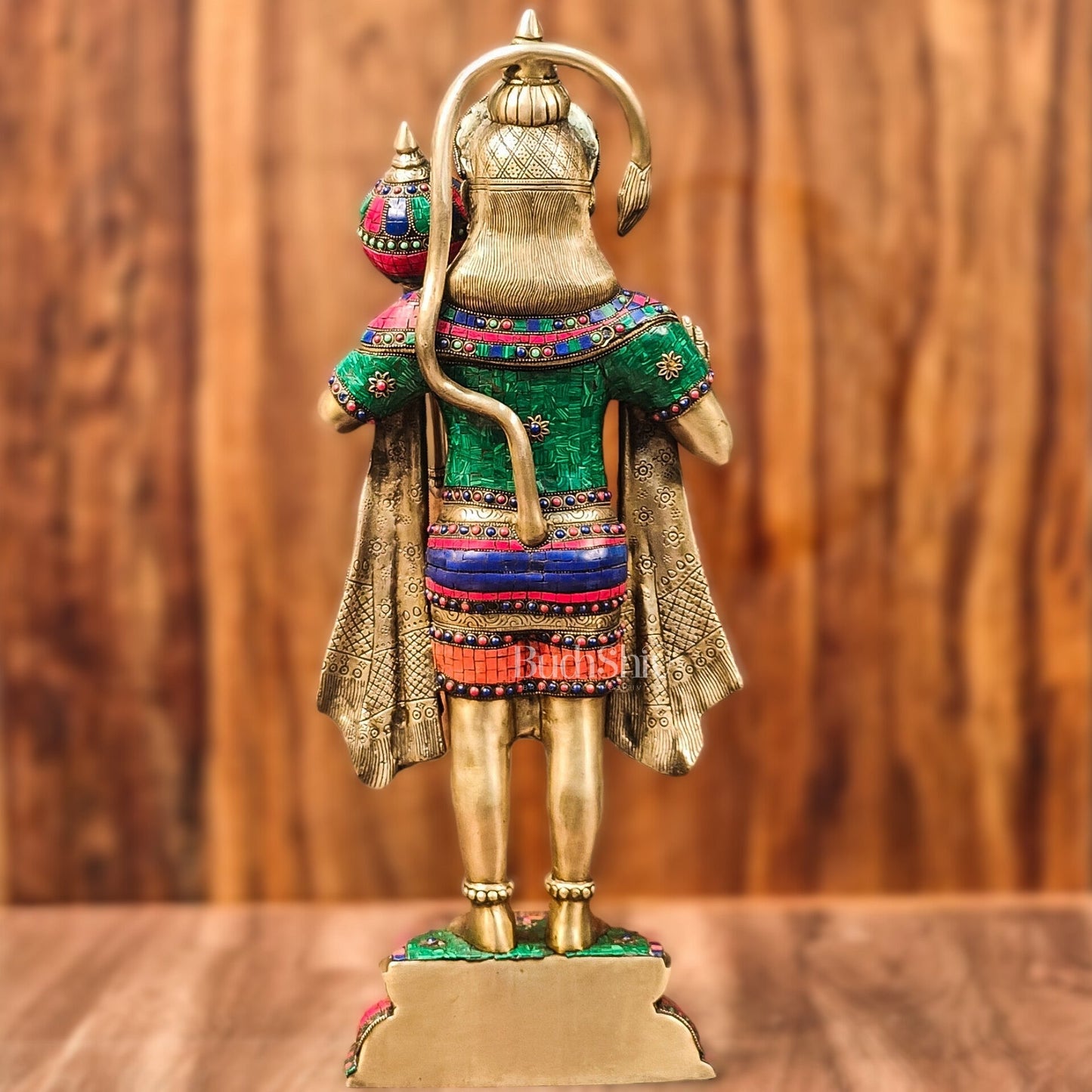 Brass Standing Hanuman Statue 27"