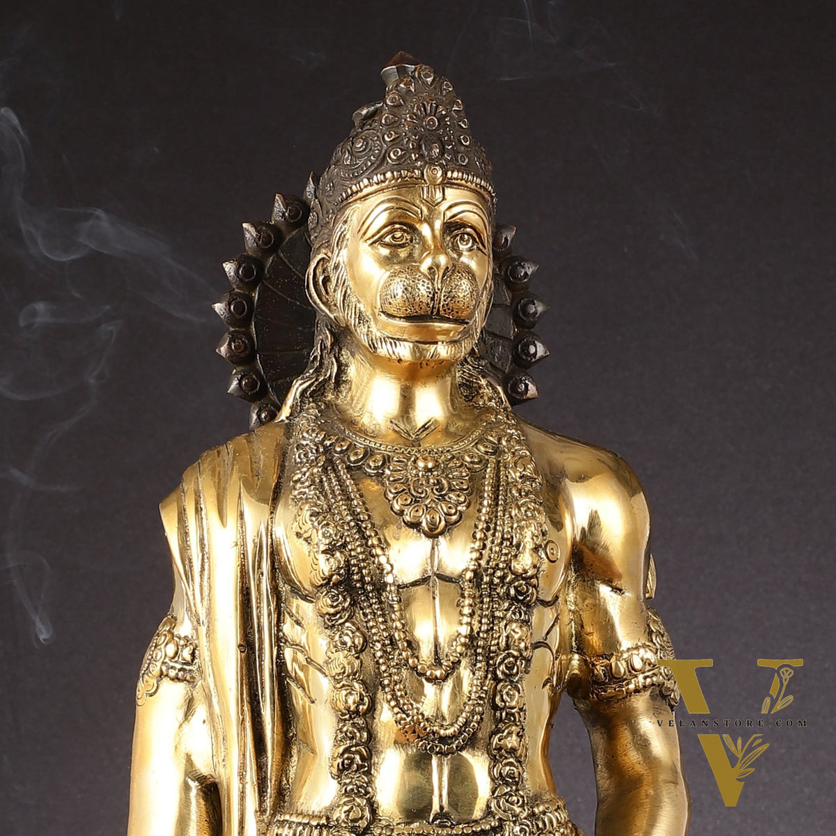 Brass Standing Lord Hanuman idol 24" Height