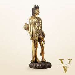 Brass Standing Lord Hanuman idol 24" Height
