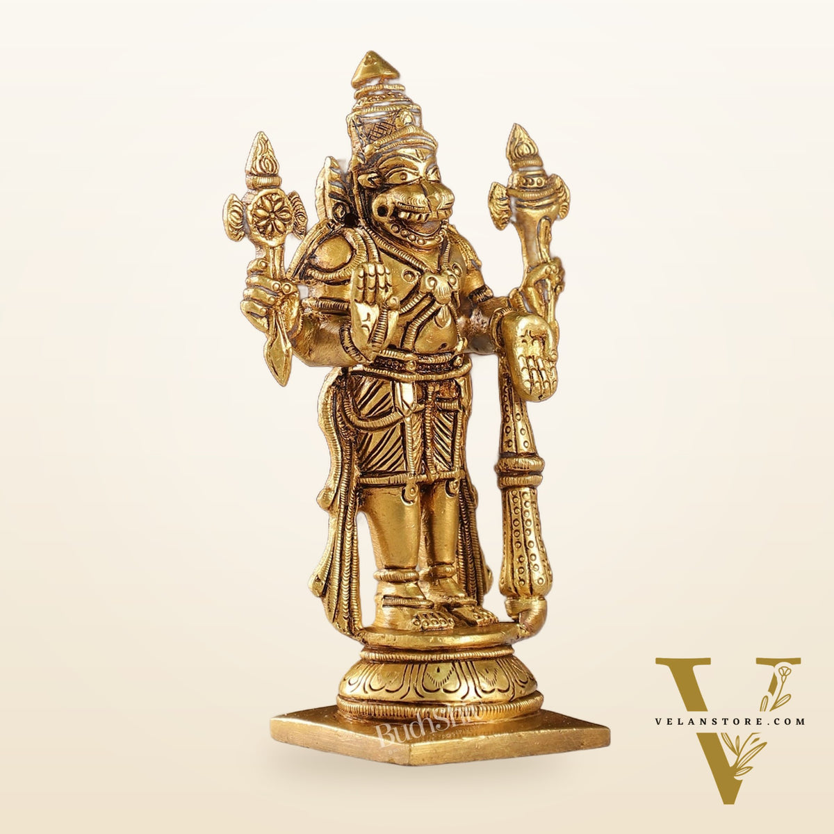 Brass Standing Narsimha 6"