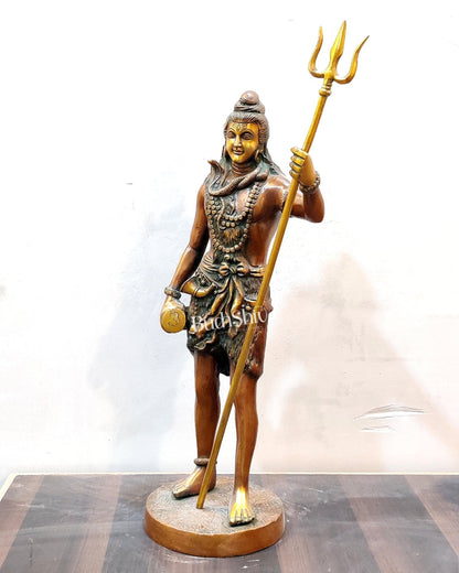Brass Standing Shiva 18 inch