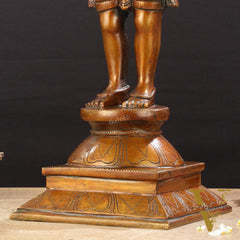 Brass Standing Shiva Pashupatinath Statue 18 inch