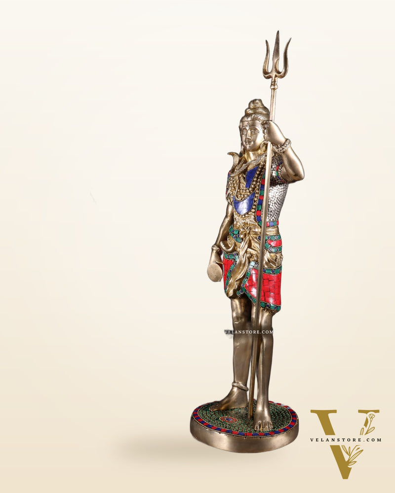 Brass Standing Shiva Statue 23 inch