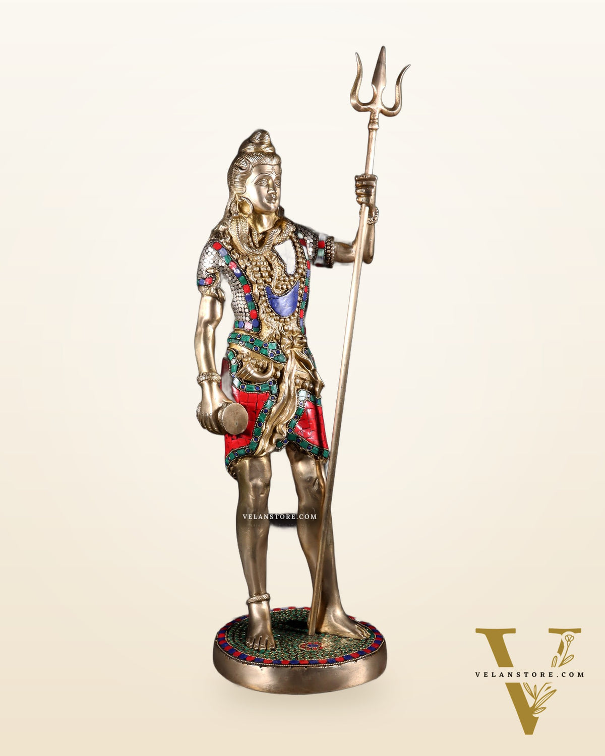 Brass Standing Shiva Statue 23 inch