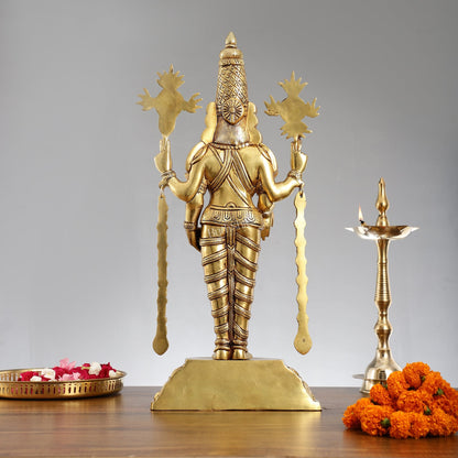 Exquisite 24-Inch Lord Tirupati Balaji Brass Statue