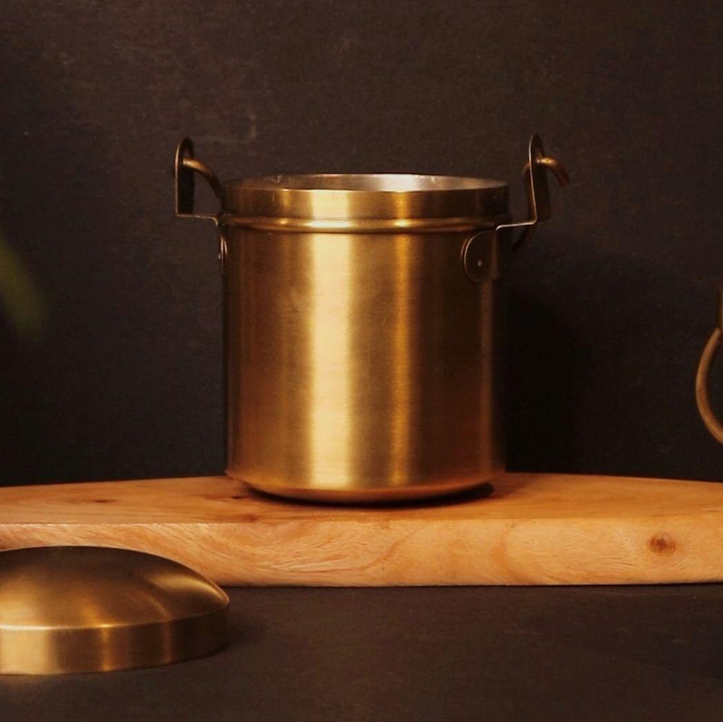 Brass Storage Container Antique